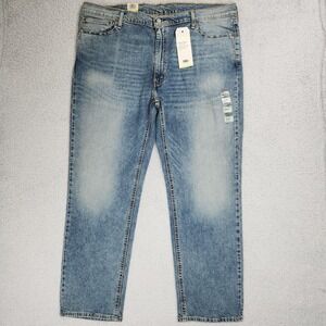 Levis 541 Jeans Mens 44x32 Big & Tall Medium Blue Athletic Taper Stretch Denim